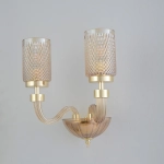 Бра Crystal Lux SILVESTRO AP2 AMBER 2971/402