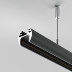 Шинопровод 2м подвесной круглый Basity, черный, TRX172-R-112B. TM Maytoni