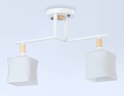 Светильник подвесной TR9484/2 WH/FR белый/белый матовый E27/2 max 40W 405*175*280