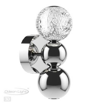 5007/4WL L-VISION ODL23 589 хром/прозрачный/металл/акрил Бра LED 4W 4000K 230Лм CRYSTAL
