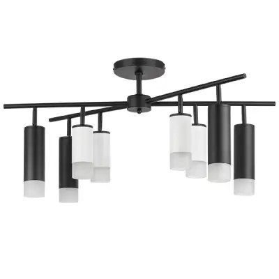 LR7283648741 Люстра RULLO 8х50W GU10 ЧЕРНЫЙ/БЕЛЫЙ (571728+214436-4+214487-4+202431-8)