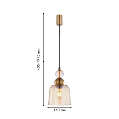 Подвес Vinglas 4341-1P, 1*E27*40W. ТМ F-Promo