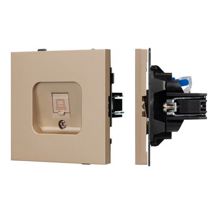 Механизм компьютерной розетки SCT-TENDO-MPC1-PL-GD (RJ-45, CAT6) (Arlight, -)