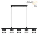 8240/5 COMFI LN25 198 черный, металл/акрил Светильник подвесной LED GX53 5*7W 220V LANIKA