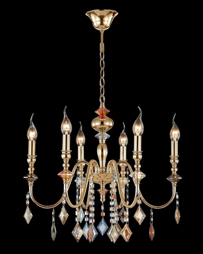 Люстра Crystal Lux MERCEDES SP6 GOLD/COLOR 0951/306