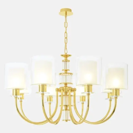 Люстра Crystal Lux ELENA SP8 GOLD 1621/308