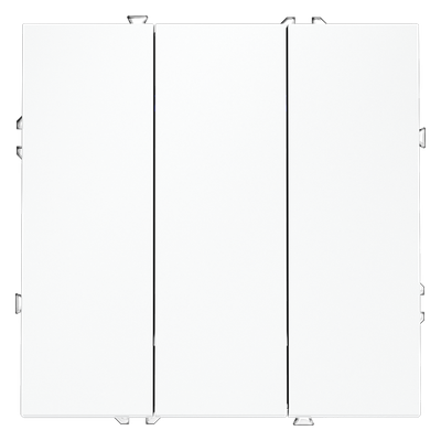 VLS030102 Выключатель встраиваемый VOLTUM S70 трехклавишный 10А, (белый матовый) (ТМ Maytoni)