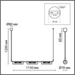 6560/6 SUSPENTIONI LN25 золотой/прозрачный/металл/стекло Подвес G9 6*20W 220V TORONTO