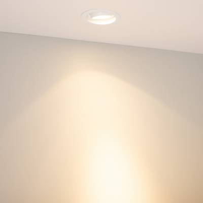 Светильник MS-VORTEX-BUILT-R90-12W Warm3000 (WH-WH, 20 deg, 230V) (Arlight, IP20 Металл, 5 лет)