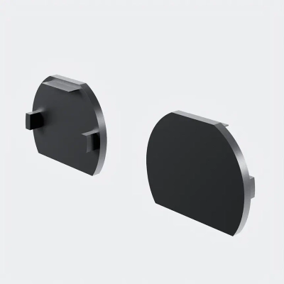 Заглушки для круглого низкопрофильного шинопровода Exility 2шт., TRAM034EC-R-41B. TM Maytoni