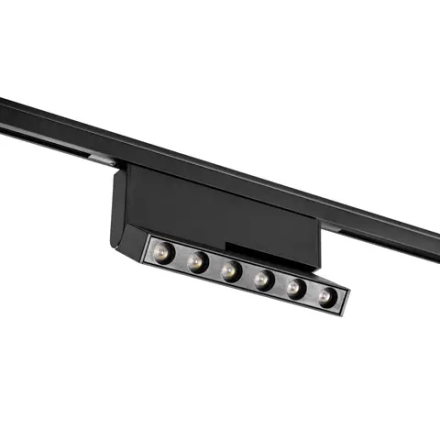 206937 Светильник линейный поворотный 24V д/трека LINEA LED 6W 500LM 30G ЧЕРНЫЙ 3000K