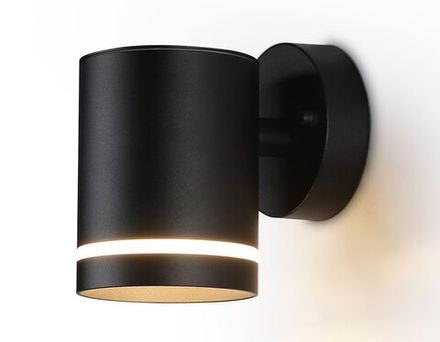 Светильник уличный настенный архитектурный ST3327 BK черный IP54 GX53 max 15W 110*85*125