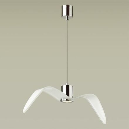 4903/1C PENDANT ODL22 333 белый/хром/стекло Подвес GU10 1*5W BIRDS