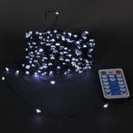 A-962 WT гирлянда светодиодная "Роса", 20м, 200LED, тёмно-зелёный провод, с контроллером
