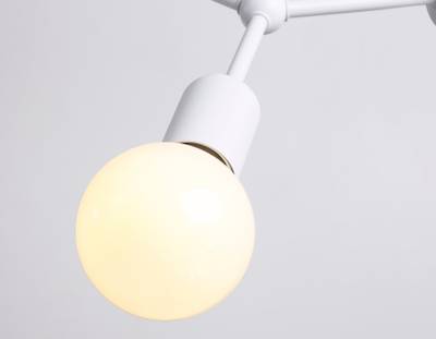 Потолочный светильник в стиле лофт TR8031/4 WH белый E27*4 max 40W D670*440