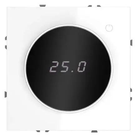 VLS070101 Терморегулятор электронный VOLTUM S70 с индикацией и датчиком, для теплого пола, (белый глянцевый). (ТМ Maytoni)