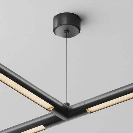 Тросовый подвес 1000мм с потолочной чашей для системы Shelf, CA029SW-L1000-B. TM Maytoni