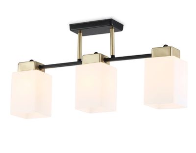 Светильник подвесной TR303046/3 BK/GD черный/золото E27/3 max 60W 540*100*270