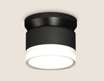 Комплект накладного светильника с акрилом XS8102052 SBK/FR/CL черный песок/белый матовый/прозрачный GX53 (N8902, C8102, N8399)