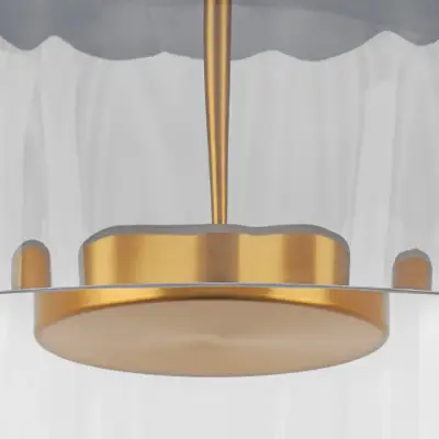 809061 Люстра CELESTA LED 1х12W 600LM ЗОЛОТО/ДЫМЧАТЫЙ 3000K Lightstar