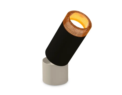 Крепеж накладной поворотный A2221 BK черный D60*H50mm Out45mm (для корпуса D60mm)