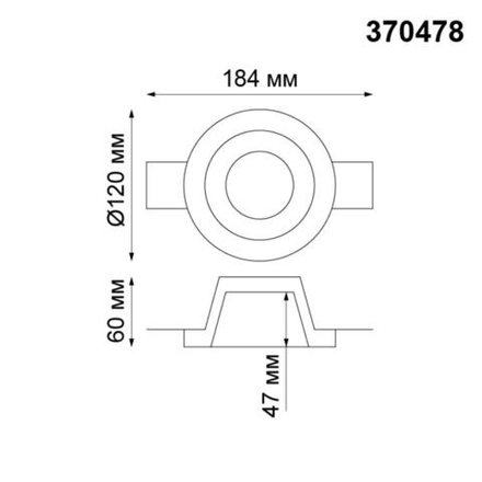370478 SPOT NT19 634 белый Встраиваемый под покраску светильник IP20 GU10 50W 220V YESO
