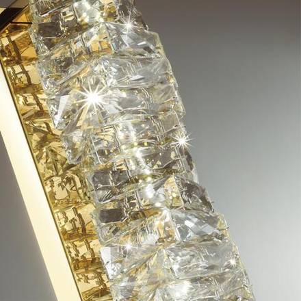 4999/10WL HALL ODL23 623 золотой/прозрачный/металл/хрусталь Бра LED 10W 4000K STRAZA