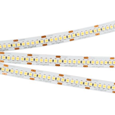 Светодиодная лента RT-A240-10mm 24V Warm3500 (19.2 W/m, IP20, 3528, 5m) (Arlight, Открытый)