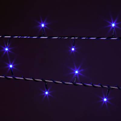 Новогодняя гирлянда нить голубой 10м IP20 400-002 голубой