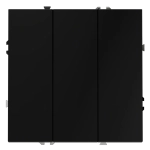 VLS030108 Выключатель встраиваемый VOLTUM S70 трехклавишный 10А, (черный матовый). (ТМ Maytoni)