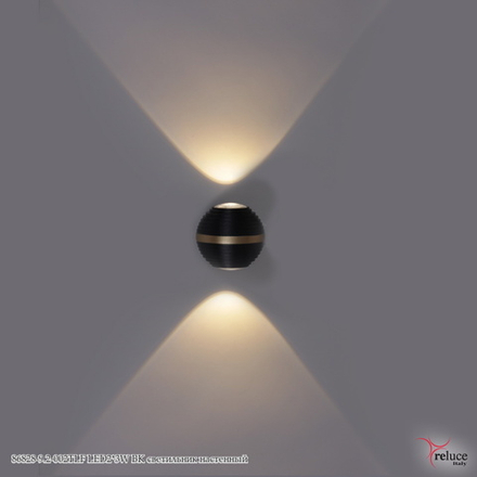 86828-9.2-002TLF LED2*3W BK светильник настенный Reluce, LEDх2
