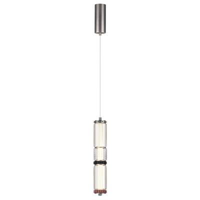 5456/12L L-VISION ODL_EX26 045 темный сатин.никель/терракот/черный Подвес LED 12W 4000K COLLIER
