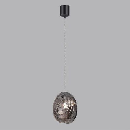 5038/1 MODERN ODL24 427 черный/дымчатый/металл/стекло Подвес G9 1*40W MUSSELS