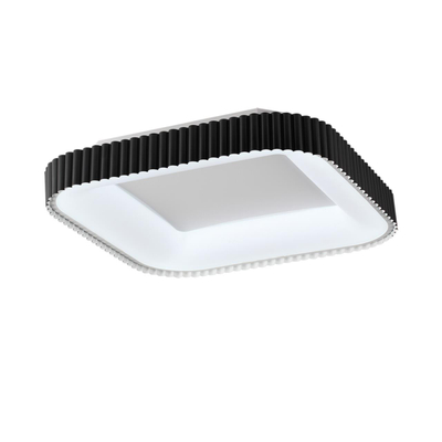 7768/56L AVRA LED SN 578 Светильник металл/белый/черный LED (56Вт+14Вт) 3000-6000K 500х500 IP43 пульт ДУ+подсветка SHARMEL