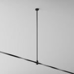 Крепление потолочное Long одинарное 700мм Flarity черный, TRA159C-S1-B. TM Maytoni