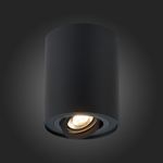 ST108.417.01 Светильник потолочный Мат. черный GU10 1*50W  D98xH124 220V Без ламп