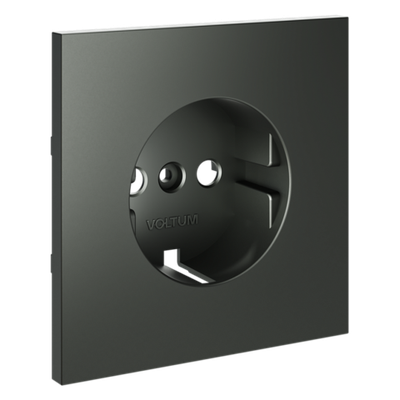 VLS000606 Накладка для розетки с заземлением, S70 (титан). (ТМ Maytoni)