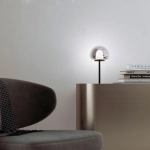 Настольный светодиодный светильник со стеклянным плафоном 90326/1 черный, LED