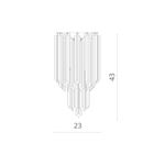 Настенный светильник Divinare FRIZZANTE 1683/01 AP-1, 1хE14