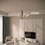 Люстры Crystal Lux MAESTRO SP-PL7 GOLD 2290/307