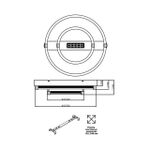 7665/55LR MITRA LED SN Светильник пластик/белый LED 55Вт 3000-4000-6000K 545х505 IP20 пульт ДУ TRECKY