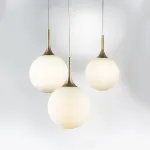 813023 Подвес GLOBO 1х40W E14 champagne gold/white Lightstar