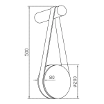 Бра Lilith FL1202-1W, G9х1