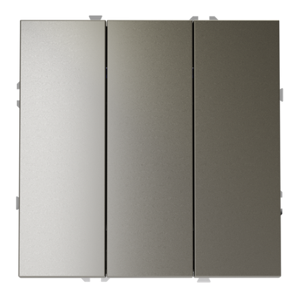 VLS030104 Выключатель встраиваемый VOLTUM S70 трехклавишный 10А, (шелк) (ТМ Maytoni)