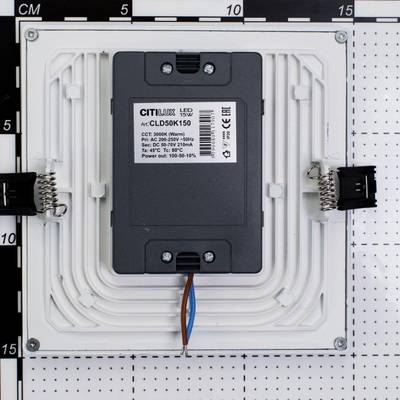 Citilux Омега CLD50K150 LED Встраиваемый светильник с диммером Белый