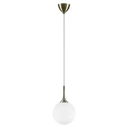 813021 Подвес GLOBO 1х40W E14 electroplating bronze/white Lightstar