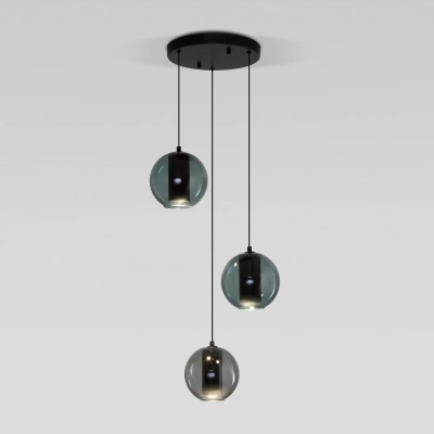 Подвесной светильник 50258/3 LED дымчатый/бирюзовый, LED