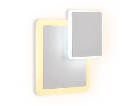 Настенный светодиодный светильник FW106 WH/S белый/песок LED 3000K/6400K 18W 240*220*50