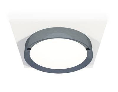 Комплект встраиваемого светильника XC8061007 SWH/PPH белый песок/графит полированный GX53 (C8061, N8133)