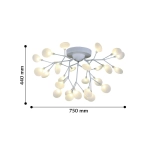Потолочный светильник Skein 2479-9U, 27*G4LED*3W, 4423LM, 3000K. ТМ F-Promo